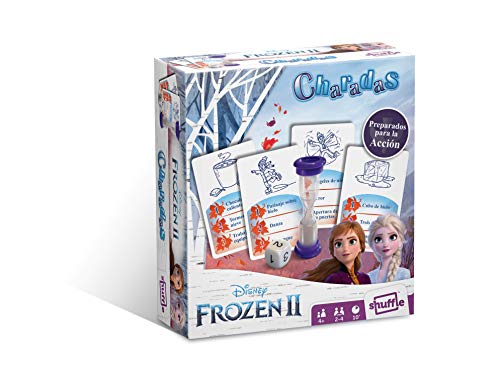 Shuffle- Charadas Frozen II Juego de Cartas, Multicolor (Cartamundi 108576994)