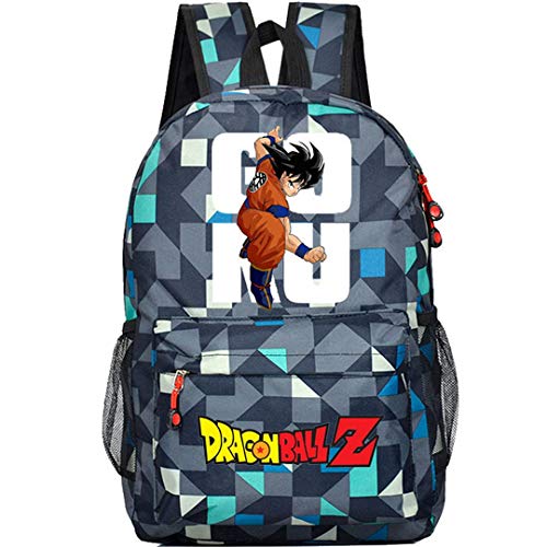Siawasey Dragon Ball ZAnime Goku Mochila de Cosplay, mochila para ordenador portátil, escuela, bolsa