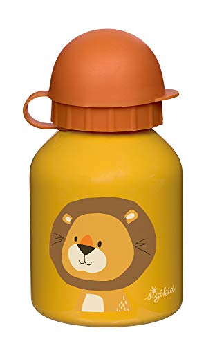 SIGIKID Niñas y niños, botella de agua de acero inoxidable León Forest 250 ml para guarderías y excursiones, sin BPA, recomendada a partir de 36 meses, amarillo, 25115 SIGIKID Niñas y niños, botella de agua de acero inoxidable León Forest 250 ml para guarderías y excursiones, sin BPA, recomendada a partir de 36 meses, amarillo, 25115