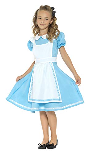 Smiffys-45962S Disfraz País de Las Maravillas, con Vestido, Delantal Cosido y Diadema, Color Azul, S-Edad 4-6 años (Smiffy'S 45962S) Smiffys-45962S Disfraz País de Las Maravillas, con Vestido, Delantal Cosido y Diadema, Color Azul, S-Edad 4-6 años (Smiffy'S 45962S)