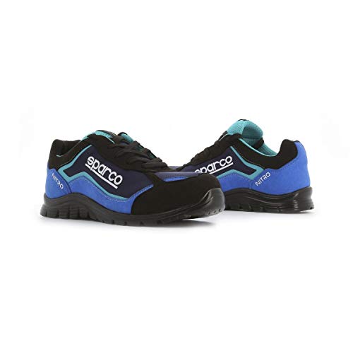 Sparco - Zapatillas Nitro S3 Black/Azul talla 44 Sparco - Zapatillas Nitro S3 Black/Azul talla 44