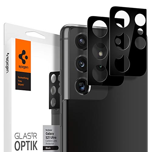 Spigen Glas TR Optik Cámara Lente Protector para Samsung Galaxy S21 Ultra - 2 Unidades