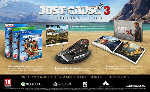 Square Enix Just Cause 3, Collector's Edition, Xbox One Coleccionistas Xbox One Francés vídeo - Juego (Collector's Edition, Xbox One, Xbox One, Acción, M (Maduro), Soporte físico)
