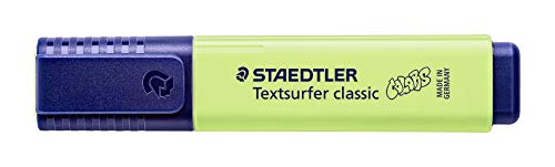 Staedtler 364 C530. Rotulador fluorescente Textsurfer Classic Pastel y Vintage. Caja con 10 Marcadores de color verde lima