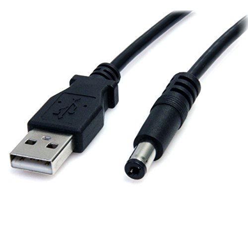 StarTech USB2TYPEM - Cable de alimentación por USB (91 cm, 5.5 mm, Tipo Barril)