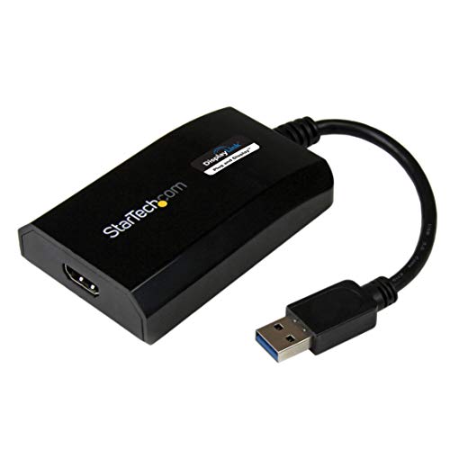 StarTech.com Adaptador Gráfico Externo Multi Monitor USB 3.0 a HDMI HD Certificado DisplayLink para Mac y PC - Tarjeta Gráfica Externa