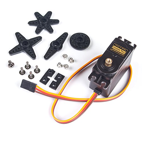 SunFounder Metal Gear Digital RC Servo Motor High Torque for Helicopter Car Boat Robot Arduino AVR Toys Drone Fix-Wing Airplane SunFounder Metal Gear Digital RC Servo Motor High Torque for Helicopter Car Boat Robot Arduino AVR Toys Drone Fix-Wing Airplane