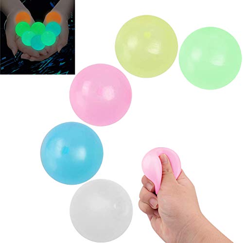 Sunshine smile 5 Piezas Bola para Aliviar el Estrés,Juguetes para Aliviar El estrés,Juguete para Niños de Descompresión,Pelota Pegajosa,Juguete Antiestrés de Bola Blanda (5) Sunshine smile 5 Piezas Bola para Aliviar el Estrés,Juguetes para Aliviar El estrés,Juguete para Niños de Descompresión,Pelota Pegajosa,Juguete Antiestrés de Bola Blanda (5)