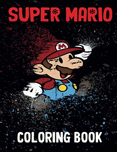 Super Mario Coloring Book: 40+ GIANT Fun Pages with Premium outline images with easy-to-color, clear shapes, printed on a high-quality paper that can ... pencils, pens, crayons, markers or paints.