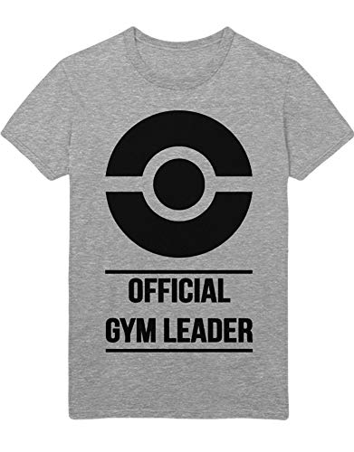 T-Shirt Poke Go Official Gym Leader Kanto 1996 Blue Version Pokeball Catch 'Em All Hype X Y Blue Red Yellow Plus Hype Nerd Game C980114 Gris XXXL