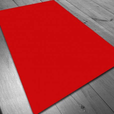 Tapete de Neopreno 140x80 cm - Rojo Liso