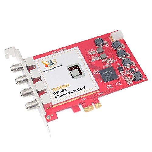 TBS6909 Tarjeta sintonizadora PCIe de TV satélite DVB-S2 con 8 Tuner - DVB-S2 8 Tuner PCIe Card – Linux