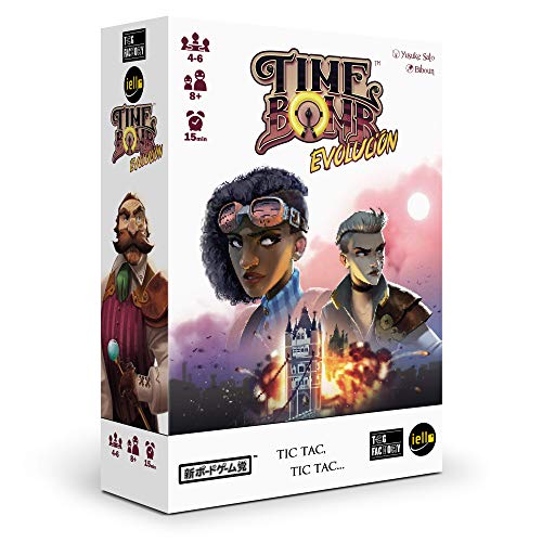 TCG Factory TIME BOMB EVOLUCIÓN Juego de mesa para niños y adultos a partir de 10 años de edad. 4 a 8 jugadores. Roles ocultos con Sherlock Holmes y Moriarty.