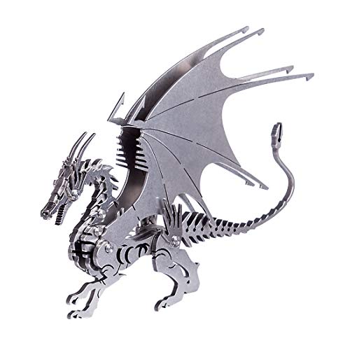 Teakpeak Maqueta Metalica, Dragon Maquetas Modelo 3D de Ensamblar Maqueta Metal 3D -Kit Maquetas para Construir Adultos/ Adolescente