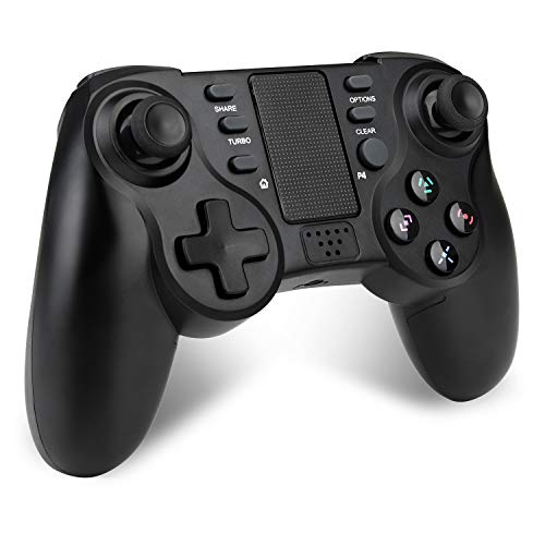 TechKen Mando inalámbrico para PS4 para PS4 para Sony Dualshock Controller PS4 Joystick Pro Grip Bluetooth Playstation 4 Cuatro mandos PS4 Accesorios Juegos para PlayStation 4 3 & PC Games