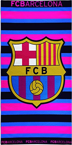Textil Tarragó FCB Rallas Toalla de Playa, Algodón, Multicolor, 33x45x3 cm Textil Tarragó FCB Rallas Toalla de Playa, Algodón, Multicolor, 33x45x3 cm
