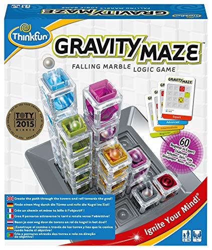 ThinkFun- Gravity Maze Juego de habilidad, Multicolor (Ravensburger 763399) , color/modelo surtido