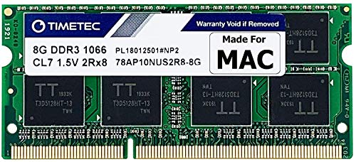 Timetec Hynix IC compatible with Apple 8GB DDR3 PC3-8500 1066MHz Memory Upgrade For iMac 20 inch /21.5 inch/24 inch /27 inch, MacBook Pro 13 inch/ 15 inch/ 17 inch, Mac mini 2009 2010 (8GB) Timetec Hynix IC compatible with Apple 8GB DDR3 PC3-8500 1066MHz Memory Upgrade For iMac 20 inch /21.5 inch/24 inch /27 inch, MacBook Pro 13 inch/ 15 inch/ 17 inch, Mac mini 2009 2010 (8GB)