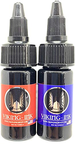 Tinta para tatuaje - KIT BLACK LINER + BLACK TRIBAL 0.5oz (15ml) - VIKING INK USA - Los mejores colores y negros en tintas para tatuaje del mercado - VEGANAS