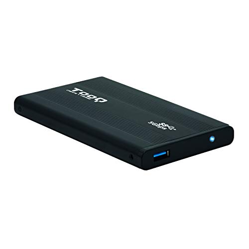 TooQ TQE-2524B - Carcasa para Discos Duros HDD de 2.5", (SATA I/II/III de hasta 9.5 mm de Alto, USB 3.0), Aluminio, indicador LED, Color Negro, 50 grs. TooQ TQE-2524B - Carcasa para Discos Duros HDD de 2.5", (SATA I/II/III de hasta 9.5 mm de Alto, USB 3.0), Aluminio, indicador LED, Color Negro, 50 grs.