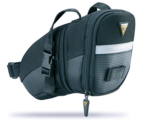 Topeak Wedge Pack Aero cuña con Correas, Hombre, Negro, L