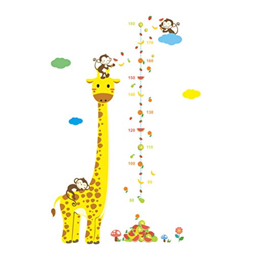 TOYANDONA Giraffa - Adhesivos murales infantiles extraíbles Nursery Wall Art - Pegatinas de pared para habitación infantil - Medidas 50 x 70 cm