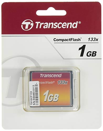 Transcend 133X - Tarjeta de memoria CompactFlash de 1 GB