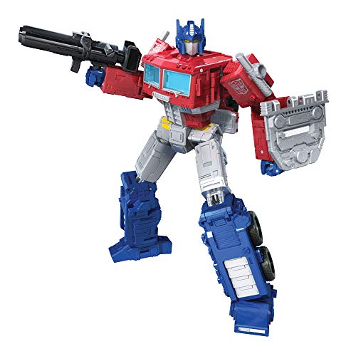 Transformers Toys Generations War for Cybertron: Kingdom Leader WFC-K11 Optimus Prime Figura de acción para niños de 8 años en adelante, 7 Pulgadas (Hasbro F0699)