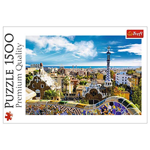 TREFL 26147 Puzzle 1500 Pieza(s) - Rompecabezas (Edificios, Niños, Park Güell, Barcelona, Niño/niña, 12 año(s), Cartón)