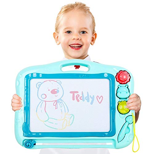 TTMOW Pizarras Mágicas Colorido con Pluma Almohadilla Borrable de Escritura y Dibujo Juguetes Educativos para niños (Azul) TTMOW Pizarras Mágicas Colorido con Pluma Almohadilla Borrable de Escritura y Dibujo Juguetes Educativos para niños (Azul)