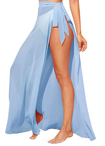 Tuopuda Mujer Traje de baño Bikini Cover-ups Sarongs Semitransparente Ropa de Playa Falda Cruzada Talla Grande Vestido de Playa