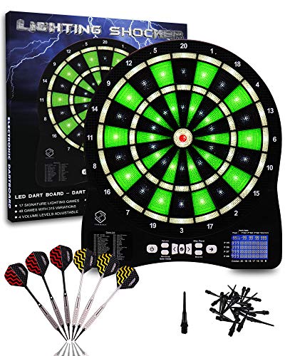 Turnart Diana Electrónica, Diana Electronica Profesional, Dardos Diana Electronica,6 Dardos Juego Digital con Sonido 48 Juegos 500 Variantes (Verde) Turnart Diana Electrónica, Diana Electronica Profesional, Dardos Diana Electronica,6 Dardos Juego Digital con Sonido 48 Juegos 500 Variantes (Verde)