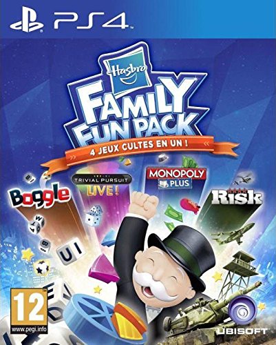 Ubisoft Hasbro Family Fun Pack, PS4 Básico PlayStation 4 Inglés, Francés vídeo - Juego (PS4, PlayStation 4, Familia, Modo multijugador, E10 + (Everyone 10 +))
