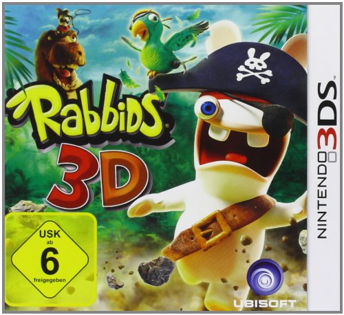 Ubisoft Rabbids 3D, 3DS Básico Nintendo 3DS Alemán vídeo - Juego (3DS, Nintendo 3DS, Plataforma, Modo multijugador, E (para todos))