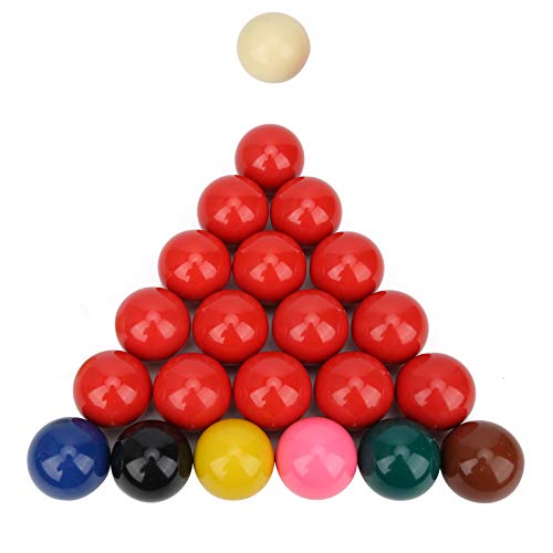 VGEBY Bolas de Billar Snooker Bolas Blancas de tamaño estándar 52,2 mm/2,1 Pulgadas 22 Piezas Juego Completo