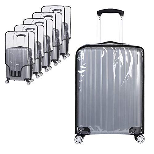 Vicloon Funda de Maleta, 30-Pulgadas Cubierta de Maleta Protector de Equipaje, Material de PVC Transparente Viajar Protector de Equipaje, Reutilizable, Lavable, Impermeable y a Prueba de Polvo Vicloon Funda de Maleta, 30-Pulgadas Cubierta de Maleta Protector de Equipaje, Material de PVC Transparente Viajar Protector de Equipaje, Reutilizable, Lavable, Impermeable y a Prueba de Polvo