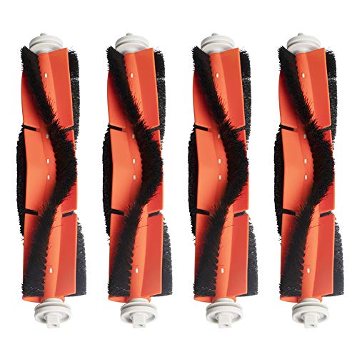 WEYO 4 Pack Cepillos Principal Compatible con Robot Aspirador Xiaomi Roborock S50 S51 S55 S5 S6 Roborock 2 Xiaomi MI Mijia Robot Kit Recambios Repuestos y Accesorios para Aspiradora