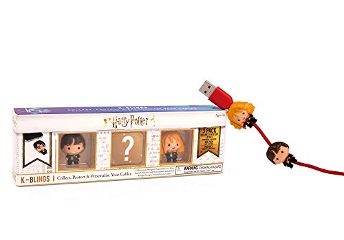 Wow! Stuff Collection- Harry Potter K-Bling-3 Pack Protector de Cable Coleccionable, Multicolor, 3 Unidades (WW-KB-1108)
