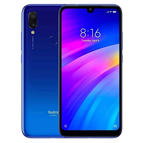 Xiaomi Redmi 7 15,9 cm (6.26") 3 GB 32 GB SIM Doble 4G Azul 4000 mAh - Smartphone (15,9 cm (6.26"), 1520 x 720 Pixeles, 3 GB, 32 GB, 12 MP, Azul)