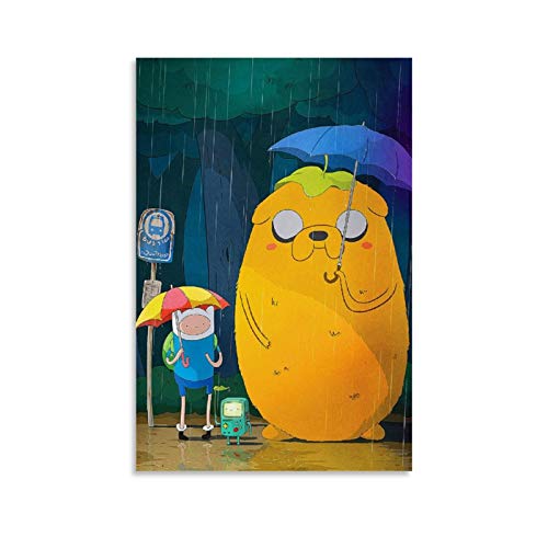 xingqisi Póster de la serie Anime Adventure Time – con Finn & Jake lienzo artístico y arte de pared impresión artística moderna para dormitorio familiar 30 x 45 cm