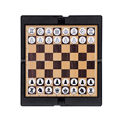Xpccj - Juego de ajedrez magnético de bolsillo para viaje, diseño de ajedrez, 20 x 18 cm