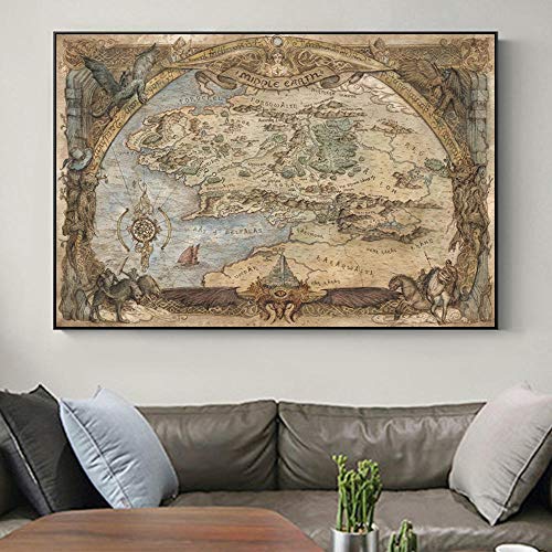 Y-fodoro Rompecabezas El Señor de los Anillos, Madera Mapa de la Tierra Media Película Adulto 1000 Piezas Rompecabezas, Niños Juguetes educativos para Adultos Y-fodoro Rompecabezas El Señor de los Anillos, Madera Mapa de la Tierra Media Película Adulto 1000 Piezas Rompecabezas, Niños Juguetes educativos para Adultos
