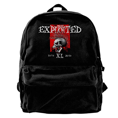 Yuanmeiju Mochila de lona Fashion Simple Canvas Backpack For Unisex Exploited Backpack