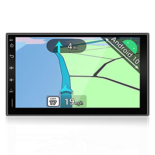 YUNTX Android 10.0 Autoradio - GPS 2 DIN - Cámara Trasera Gratis - 7 Pulgada Pantalla táctil - Soporte Dab+ / Mandos de Volante/USB/SD / 4G / WiFi/Bluetooth/MirrorLink/Carplay