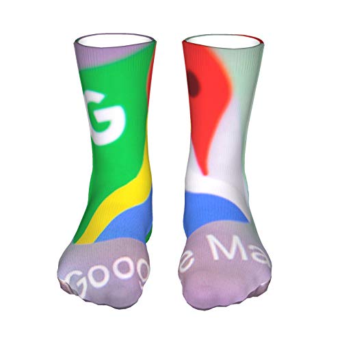 ZVEZVI Sankt Petersburg Rusia 8 de marzo de 2018 Google Fun Calcetines para hombres, mujeres, niños, niñas, unisex, medias medianas, 40 cm / 15,7 pulgadas