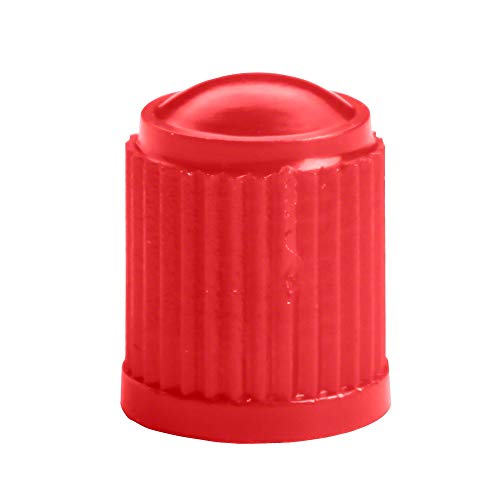 100x Tapas de válvula de automóvil en Rojo de Hofmann Power Weight, Tapa de válvula en Rojo neumáticos, Tapas válvulas neumáticos