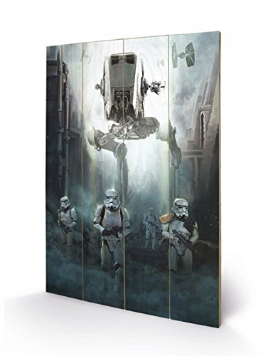 1art1 Star Wars - Rogue One, Stormtroopers Cuadro De Madera (60 x 40cm)