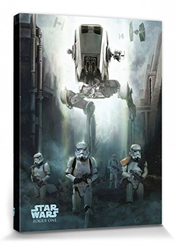 1art1 Star Wars - Rogue One, Stormtroopers Cuadro, Lienzo Montado sobre Bastidor (80 x 60cm)