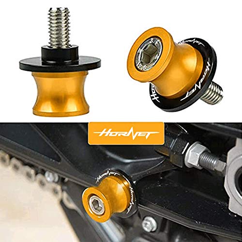 2pcs Diabolos M8*1.5 CNC Aluminio 8mm Tornillos para Honda Hornet 599 900 600 Hornet 250 CB650F CB600F CB900F（Oro）