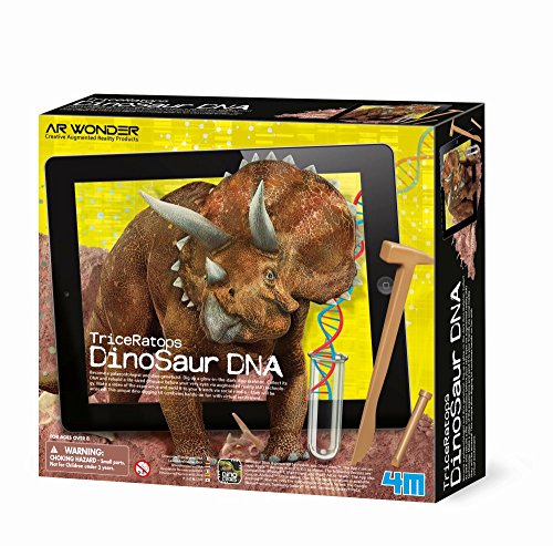 4M- Triceratops: Dinosaur DNA Mundo Animal, Multicolor (00-07003)